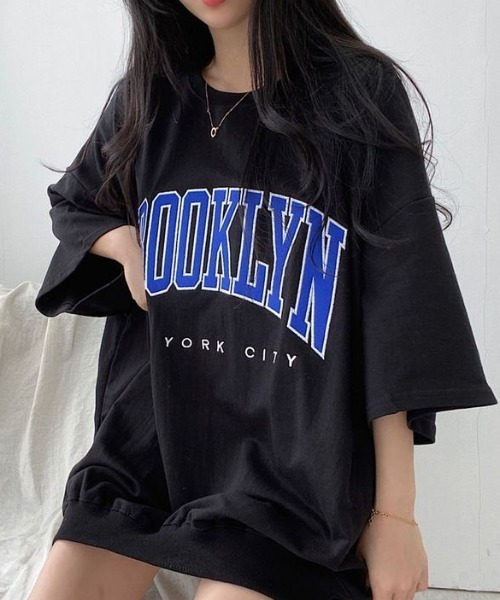 セール】BROOKLYN オーバープリントTシャツ（Tシャツ/カットソー