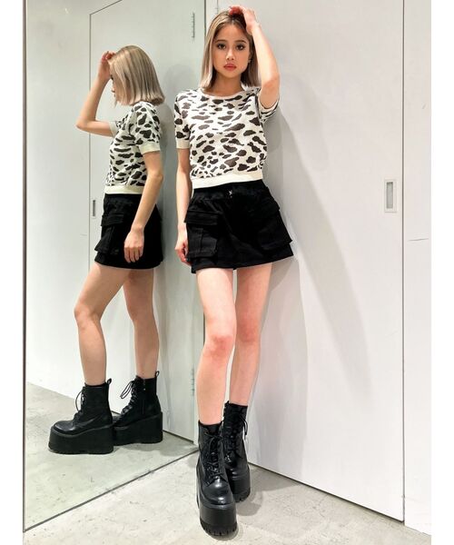 GYDA（ジェイダ）の「WEDGE SOLEワークブーツ（ブーツ・レディース・ブラック・SMALL/MEDIUM/LARGE）」の5枚目の写真