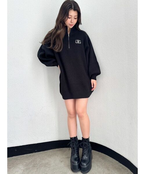 GYDA（ジェイダ）の「WEDGE SOLEワークブーツ（ブーツ・レディース・ブラック・SMALL/MEDIUM/LARGE）」の6枚目の写真