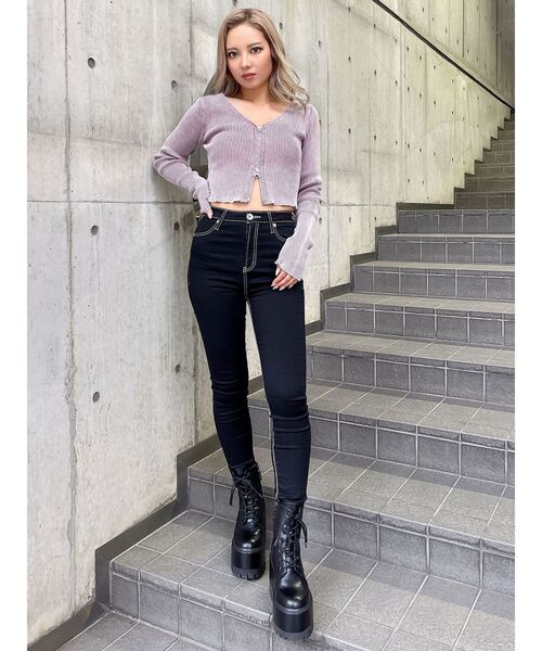 GYDA（ジェイダ）の「WEDGE SOLEワークブーツ（ブーツ・レディース・ブラック・SMALL/MEDIUM/LARGE）」の9枚目の写真