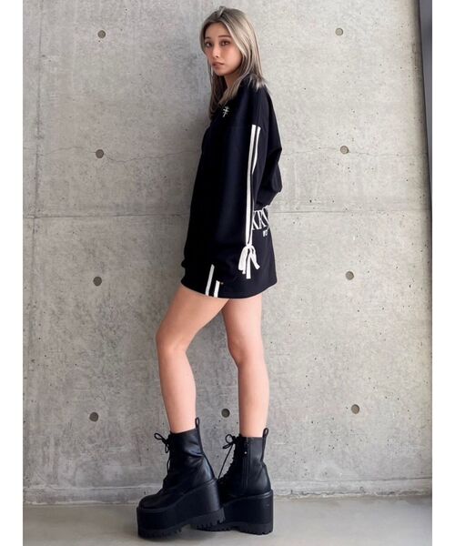 GYDA（ジェイダ）の「WEDGE SOLEワークブーツ（ブーツ・レディース・ブラック・SMALL/MEDIUM/LARGE）」の15枚目の写真
