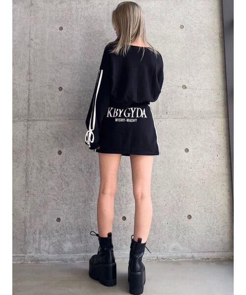 GYDA（ジェイダ）の「WEDGE SOLEワークブーツ（ブーツ・レディース・ブラック・SMALL/MEDIUM/LARGE）」の16枚目の写真