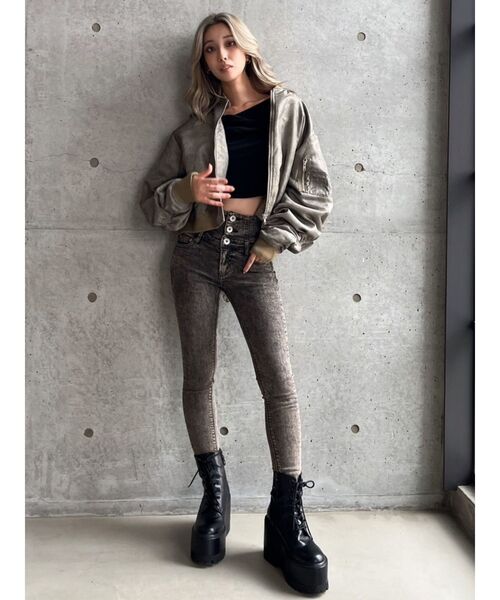 GYDA（ジェイダ）の「WEDGE SOLEワークブーツ（ブーツ・レディース・ブラック・SMALL/MEDIUM/LARGE）」の17枚目の写真