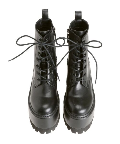 GYDA（ジェイダ）の「WEDGE SOLEワークブーツ（ブーツ・レディース・ブラック・SMALL/MEDIUM/LARGE）」の21枚目の写真