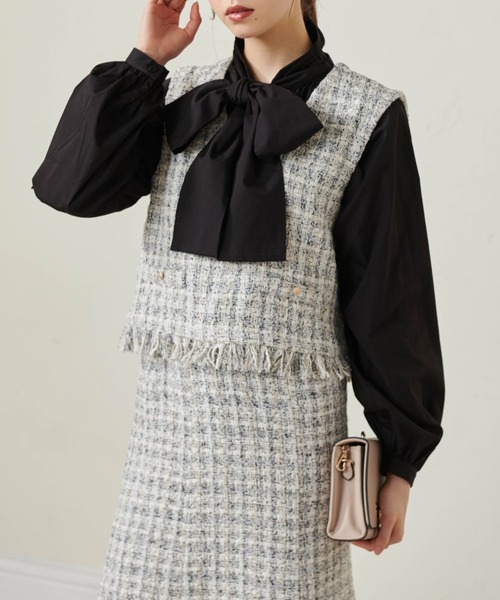 セール】ツイードショートベスト（ベスト）｜RANAN（ラナン）の