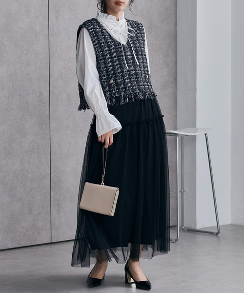 美品　RosyMonster ツイードベスト・ショートパンツセット 美品 RosyMonster ツイードベスト・ショートパンツセット 美品