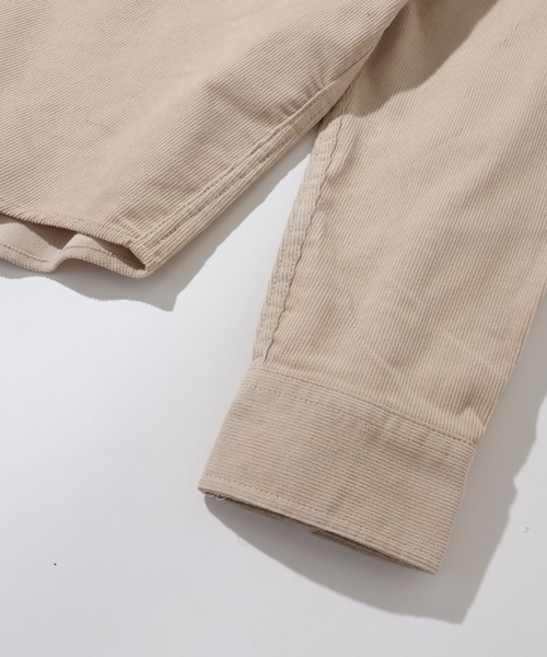 Dickies（ディッキーズ）の「【GENUINE DICKIES/ジェニュインディッキーズ】ワンポイント コーデュロイ ロングスリーブシャツ（シャツ/ブラウス・メンズ・ブラック/ベージュ/チャコールグレー/ダークブラウン・LL/L/M）」の11枚目の写真