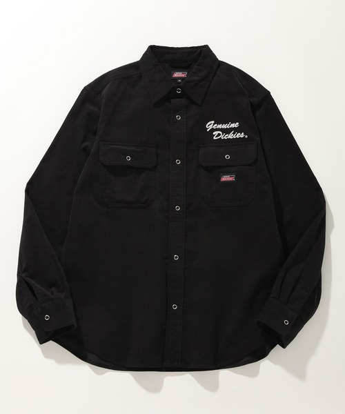 Dickies（ディッキーズ）の「【GENUINE DICKIES/ジェニュインディッキーズ】ワンポイント コーデュロイ ロングスリーブシャツ（シャツ/ブラウス・メンズ・ブラック/ベージュ/チャコールグレー/ダークブラウン・LL/L/M）」の21枚目の写真