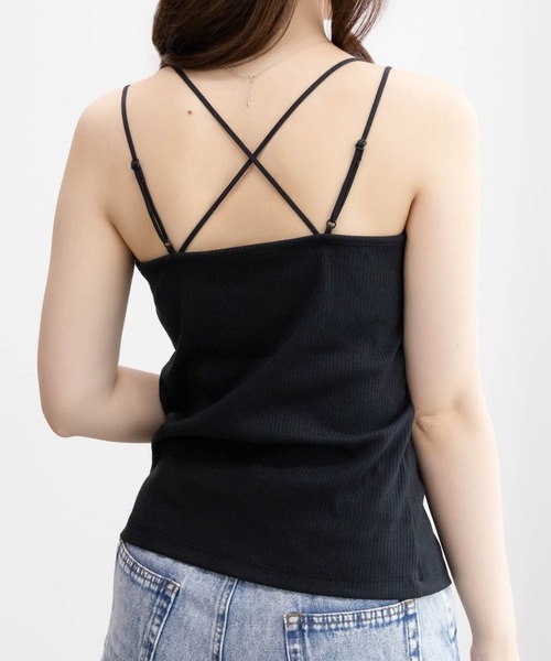 NAVY(ネイビー)の「カップ 付き ブラトップ キャミソール(キャミソール・レディース・ホワイト/ブラック/ピンク・L/M)」の21枚目の写真