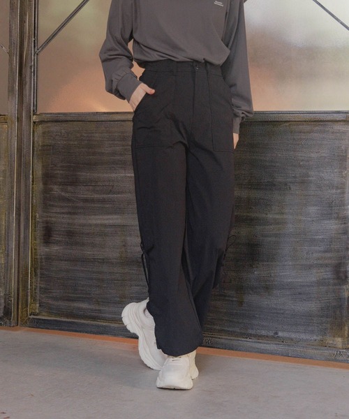 セール】サイドオープンパラシュートパンツ/AND YUA ANY/131416