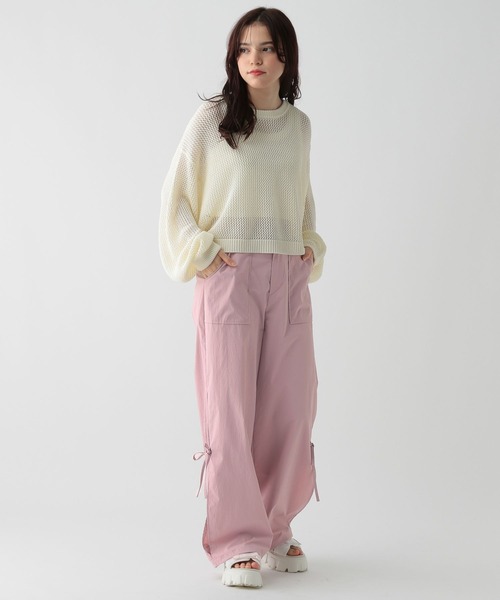 Ｎ出品 セール】サイドオープンパラシュートパンツ/AND YUA ANY/131416