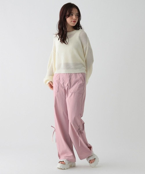 セール】サイドオープンパラシュートパンツ/AND YUA ANY/131416