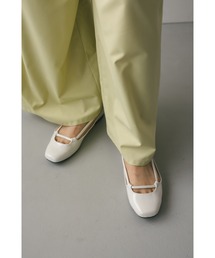 スクエアストリングフラットシューズ