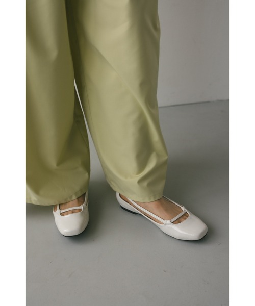 【セール】スクエアストリングフラットシューズ（パンプス）｜STYLEMIXER（スタイルミキサー）