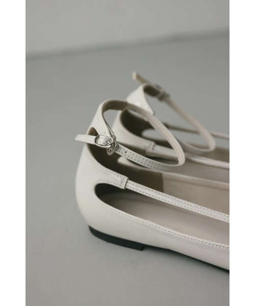 【セール】スクエアストリングフラットシューズ（パンプス）｜STYLEMIXER（スタイルミキサー）