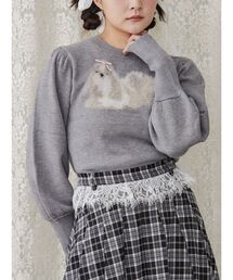 merry jenny | シーズージャカードニットtops(ニット/セーター)