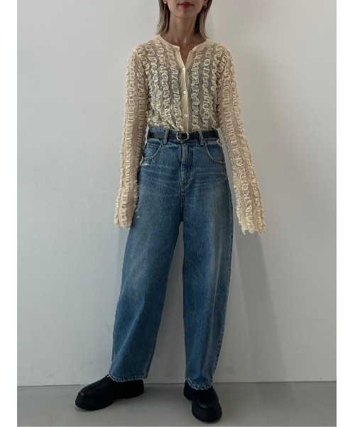 BLACK BY MOUSSY（ブラックバイマウジー）の「undulation buckle slim belt(アンジュレーションバックルスリムベルト)（ベルト・レディース・ブラック・FREE）」の15枚目の写真