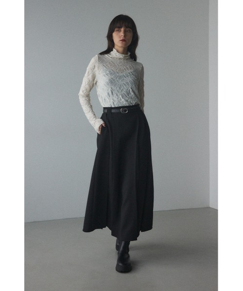 BLACK BY MOUSSY（ブラックバイマウジー）の「undulation buckle slim belt(アンジュレーションバックルスリムベルト)（ベルト・レディース・ブラック・FREE）」の10枚目の写真