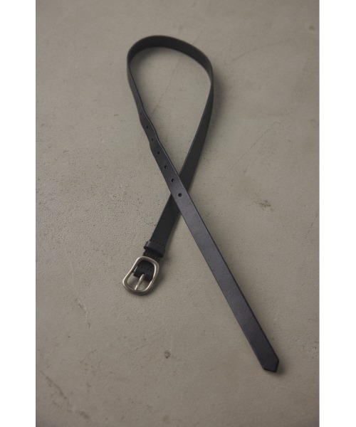 BLACK BY MOUSSY（ブラックバイマウジー）の「undulation buckle slim belt(アンジュレーションバックルスリムベルト)（ベルト・レディース・ブラック・FREE）」の12枚目の写真