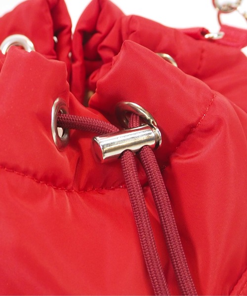 Casselini(キャセリーニ)の「Casselini(キャセリーニ)リボン巾着ショルダー(ショルダーバッグ・レディース・ブラック/レッド/シルバー・FREE)」の10枚目の写真