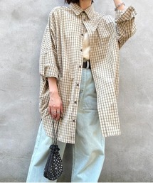 DOUBLE NAME | Airedale Terrier BACK刺しゅうシャツ/ユニセックス(シャツ/ブラウス)