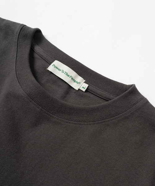 POWER TO THE PEOPLE（パワートゥーザピープル）の「【Power To The People/パワー・トゥ・ザ・ピープル】「GHOSTS/CATS」 ワンポイントロゴ刺繍＆レトロイラスト 袖プリントデザイン ロングスリーブTシャツ/ロンT（Tシャツ/カットソー・メンズ・オフホワイト/ブラック/ライム/ホワイト/ダークグレー/ラベンダー・XL/L/M）」の12枚目の写真