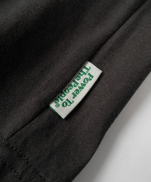 POWER TO THE PEOPLE（パワートゥーザピープル）の「【Power To The People/パワー・トゥ・ザ・ピープル】「GHOSTS/CATS」 ワンポイントロゴ刺繍＆レトロイラスト 袖プリントデザイン ロングスリーブTシャツ/ロンT（Tシャツ/カットソー・メンズ・オフホワイト/ブラック/ライム/ホワイト/ダークグレー/ラベンダー・XL/L/M）」の7枚目の写真