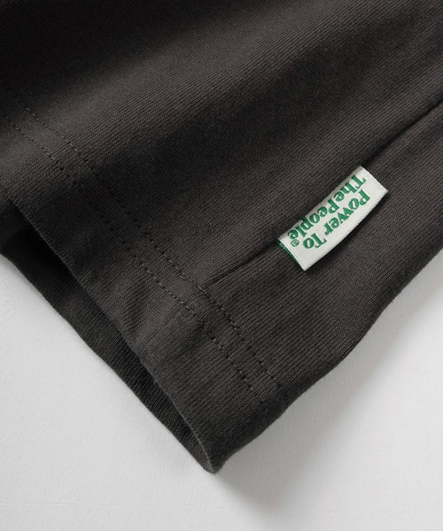 POWER TO THE PEOPLE（パワートゥーザピープル）の「【Power To The People/パワー・トゥ・ザ・ピープル】「GHOSTS/CATS」 ワンポイントロゴ刺繍＆レトロイラスト 袖プリントデザイン ロングスリーブTシャツ/ロンT（Tシャツ/カットソー・メンズ・オフホワイト/ブラック/ライム/ホワイト/ダークグレー/ラベンダー・XL/L/M）」の16枚目の写真