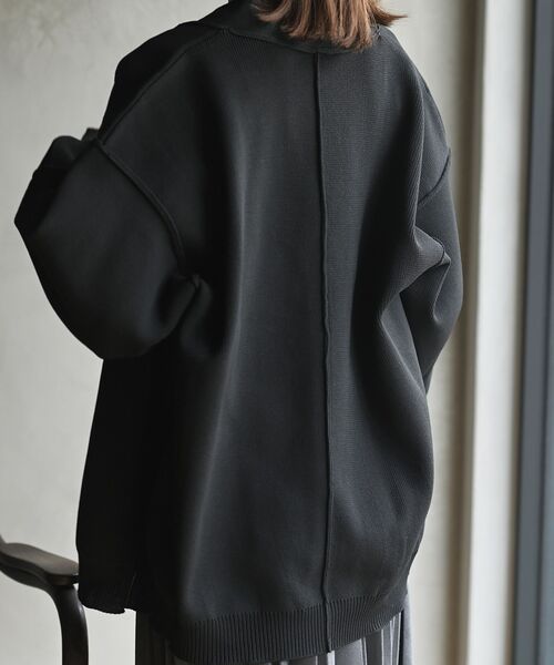 rps(アールピーエス)の「ダンボールニットワイドカーディガン(カーディガン/ボレロ・レディース・ブラック/アイボリー/グリーン/ブルー・フリー)」の19枚目の写真