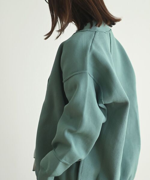 rps(アールピーエス)の「ダンボールニットワイドカーディガン(カーディガン/ボレロ・レディース・ブラック/アイボリー/グリーン/ブルー・フリー)」の14枚目の写真