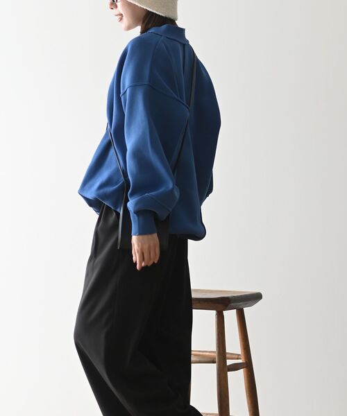 rps(アールピーエス)の「ダンボールニットワイドカーディガン(カーディガン/ボレロ・レディース・ブラック/アイボリー/グリーン/ブルー・フリー)」の7枚目の写真