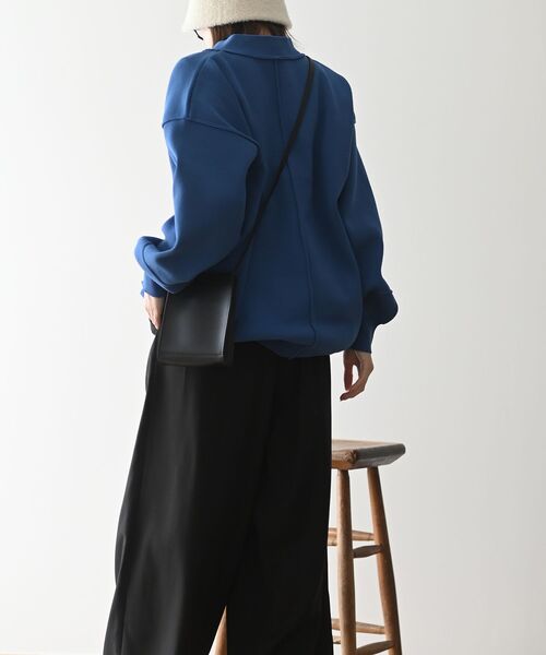 rps(アールピーエス)の「ダンボールニットワイドカーディガン(カーディガン/ボレロ・レディース・ブラック/アイボリー/グリーン/ブルー・フリー)」の8枚目の写真