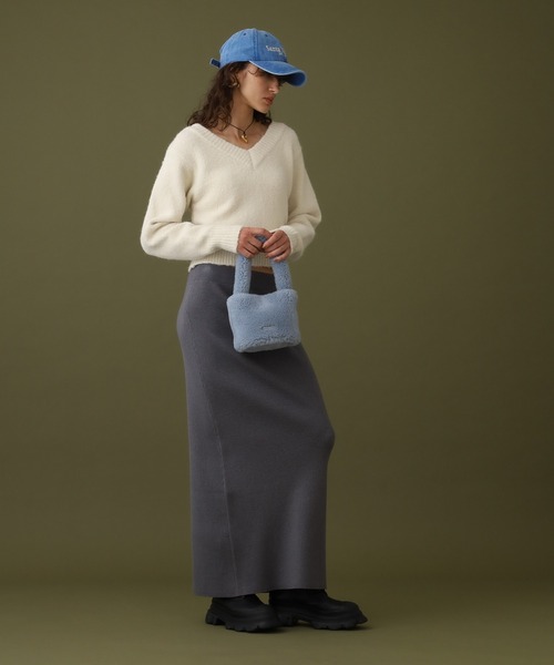 【セール】クロップドVネックセーター（ニット/セーター）｜DISPATCHER NO.8（ディスパッチャーナンバーエイト）