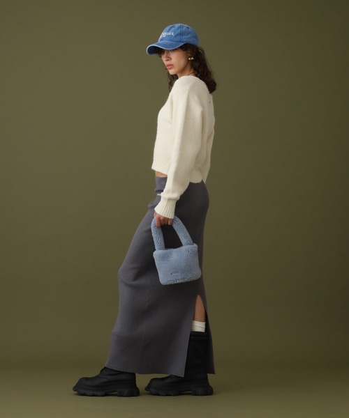 【セール】クロップドVネックセーター（ニット/セーター）｜DISPATCHER NO.8（ディスパッチャーナンバーエイト）