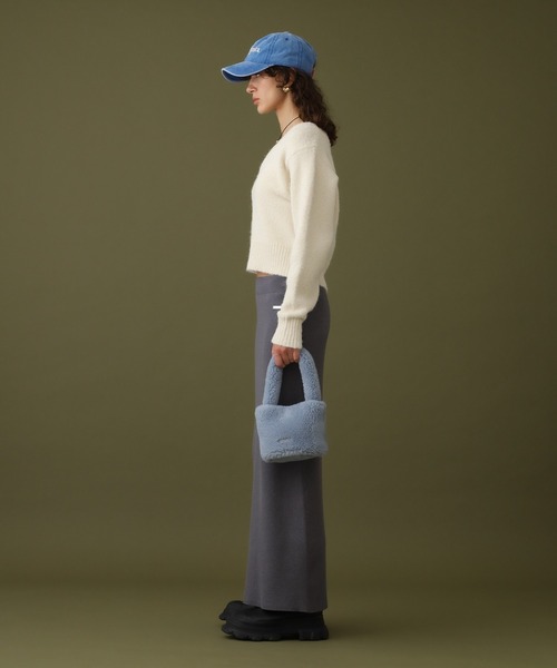 【セール】クロップドVネックセーター（ニット/セーター）｜DISPATCHER NO.8（ディスパッチャーナンバーエイト）