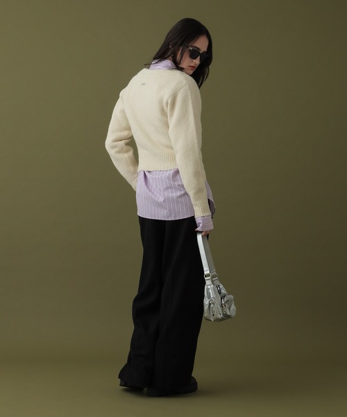 【セール】クロップドVネックセーター（ニット/セーター）｜DISPATCHER NO.8（ディスパッチャーナンバーエイト）