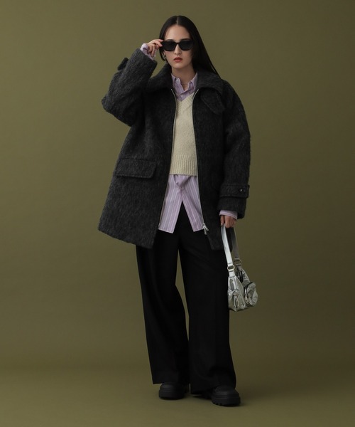 【セール】クロップドVネックセーター（ニット/セーター）｜DISPATCHER NO.8（ディスパッチャーナンバーエイト）