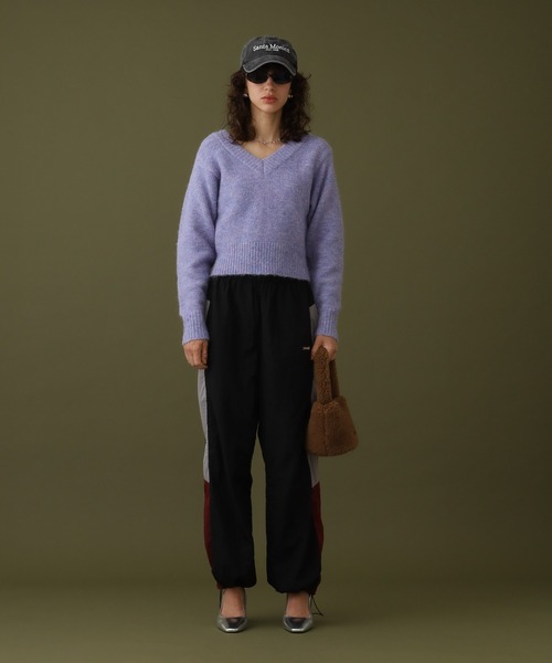 【セール】クロップドVネックセーター（ニット/セーター）｜DISPATCHER NO.8（ディスパッチャーナンバーエイト）