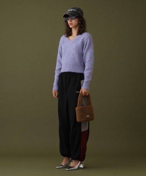 【セール】クロップドVネックセーター（ニット/セーター）｜DISPATCHER NO.8（ディスパッチャーナンバーエイト）