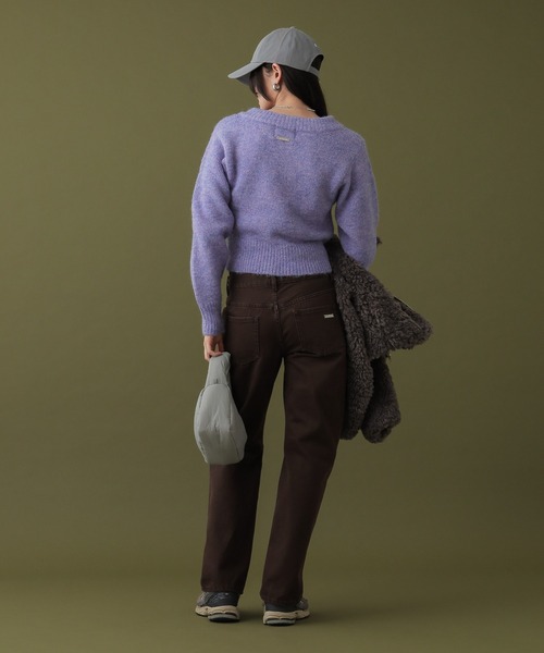 【セール】クロップドVネックセーター（ニット/セーター）｜DISPATCHER NO.8（ディスパッチャーナンバーエイト）