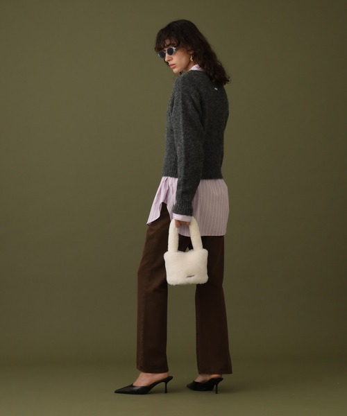 【セール】クロップドVネックセーター（ニット/セーター）｜DISPATCHER NO.8（ディスパッチャーナンバーエイト）