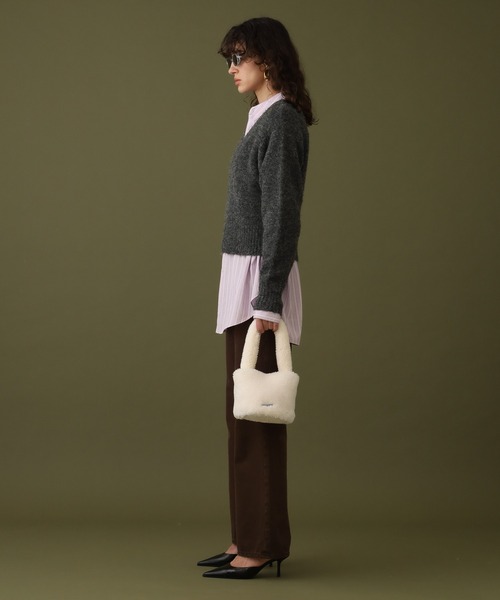 【セール】クロップドVネックセーター（ニット/セーター）｜DISPATCHER NO.8（ディスパッチャーナンバーエイト）