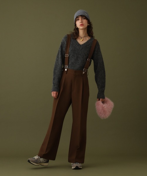 【セール】クロップドVネックセーター（ニット/セーター）｜DISPATCHER NO.8（ディスパッチャーナンバーエイト）