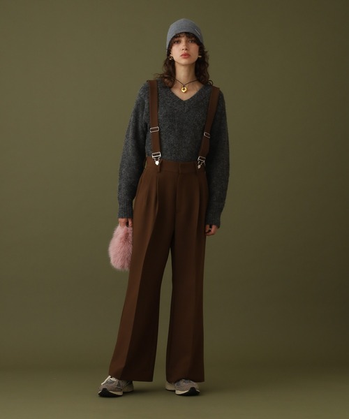 【セール】クロップドVネックセーター（ニット/セーター）｜DISPATCHER NO.8（ディスパッチャーナンバーエイト）