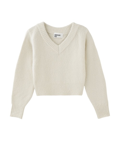 【セール】クロップドVネックセーター（ニット/セーター）｜DISPATCHER NO.8（ディスパッチャーナンバーエイト）
