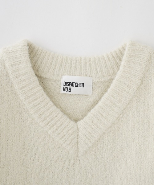 【セール】クロップドVネックセーター（ニット/セーター）｜DISPATCHER NO.8（ディスパッチャーナンバーエイト）
