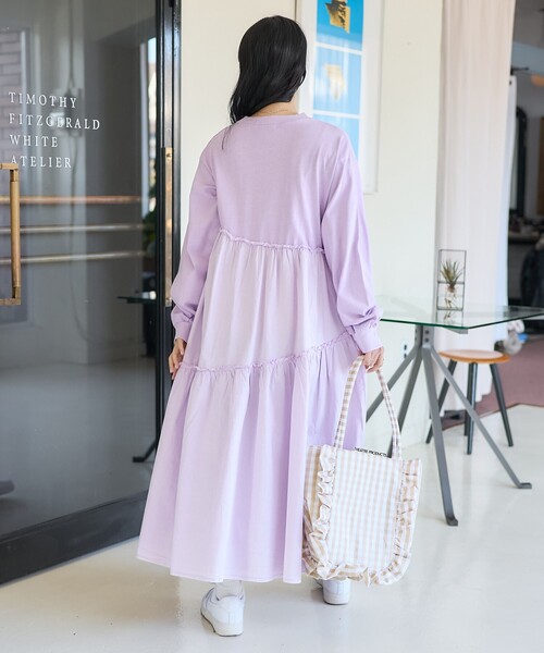 フリー【新品インポートセレクト】フリルスリーブフリル裾総プリーツドレスワンピース GIRL DRESS FOR NOW ドレス 袖フリル総レースプリーツレイヤード