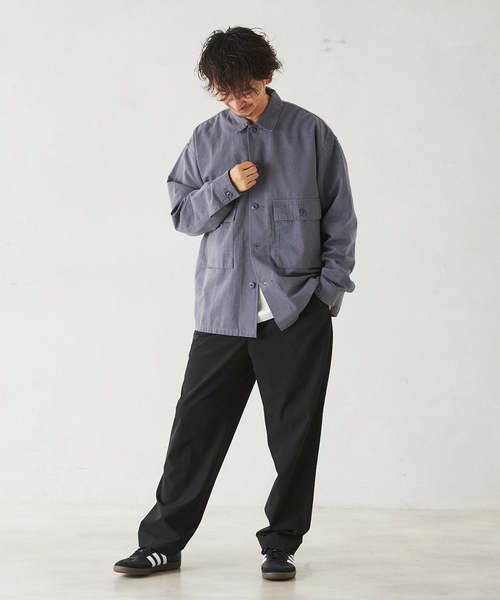 JOURNAL STANDARD relume(ジャーナルスタンダード レリューム)の「BURK / バーク スマイリーファティーグジャケット(ミリタリージャケット・メンズ・チャコールグレー/カーキ・MEDIUM/LARGE)」の3枚目の写真