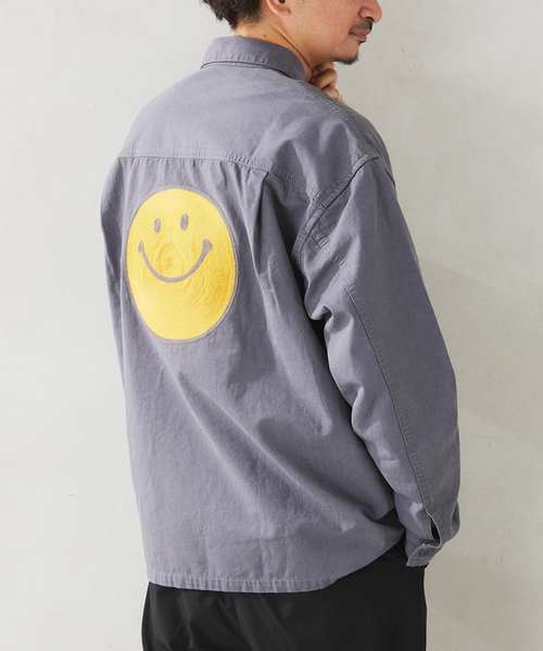 JOURNAL STANDARD relume(ジャーナルスタンダード レリューム)の「BURK / バーク スマイリーファティーグジャケット(ミリタリージャケット・メンズ・チャコールグレー/カーキ・MEDIUM/LARGE)」の6枚目の写真