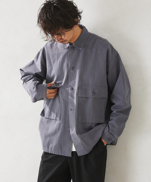 JOURNAL STANDARD relume(ジャーナルスタンダード レリューム)の「BURK / バーク スマイリーファティーグジャケット(ミリタリージャケット・メンズ・チャコールグレー/カーキ・MEDIUM/LARGE)」の14枚目の写真